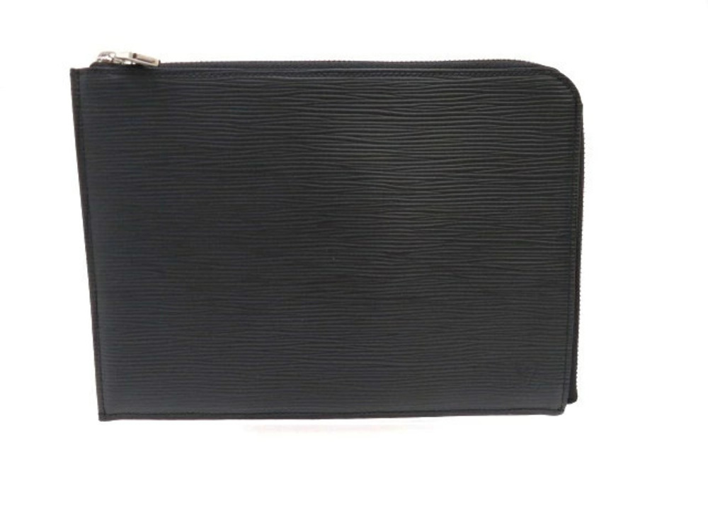 LOUIS VUITTON Clutch Bag Pochette Jour Epi Noir Black